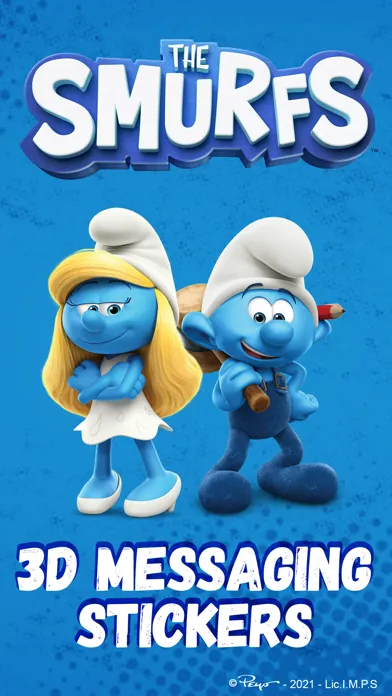 The Smurfs: 3D Stickers スクリーンショット