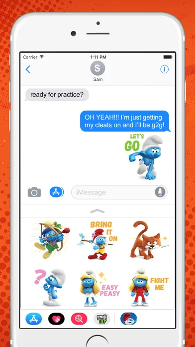 The Smurfs: 3D Stickers スクリーンショット