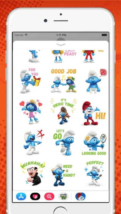 The Smurfs: 3D Stickers スクリーンショット