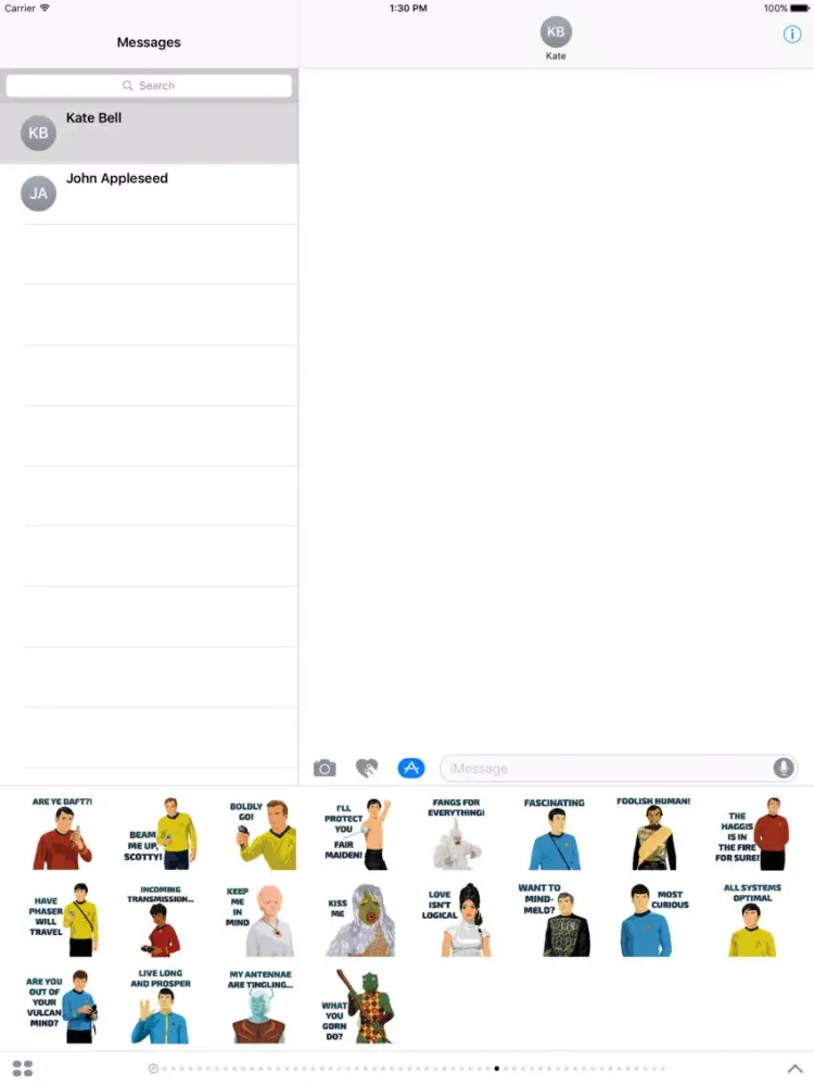Star Trek The Original Series Stickers iPad 应用截图