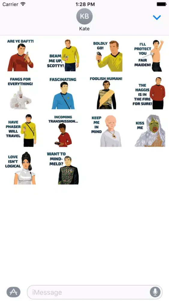 Star Trek The Original Series Stickers应用截图