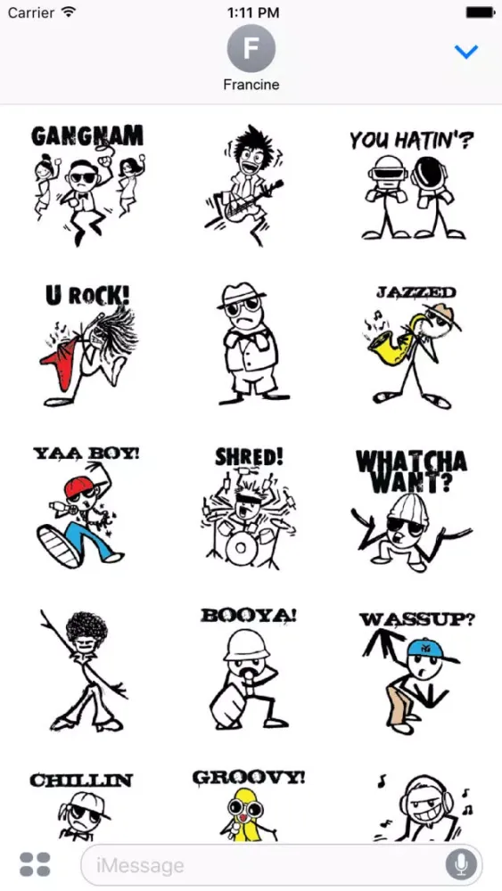 Tangkapan skrin Stick World - Music Stickers