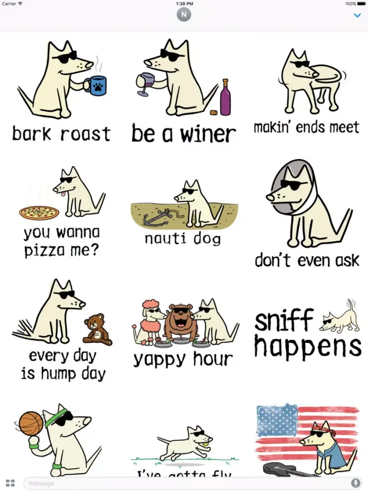 Zrzuty ekranu Teddy the Dog: Doggie Style Stickers iPad 