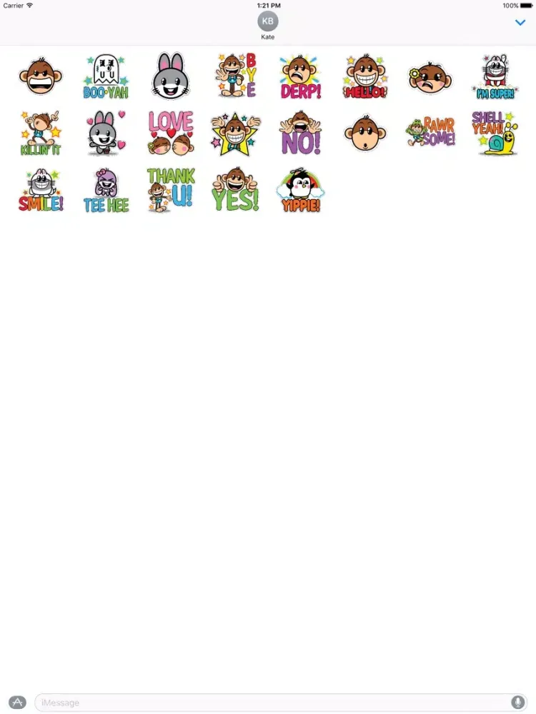 تصاویر Yippie Yeah Yeah Stickers iPad 