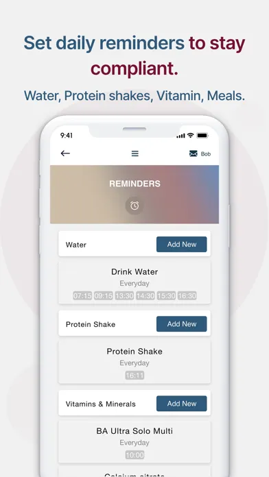 Capturas de pantalla de Baritastic - Bariatric Tracker