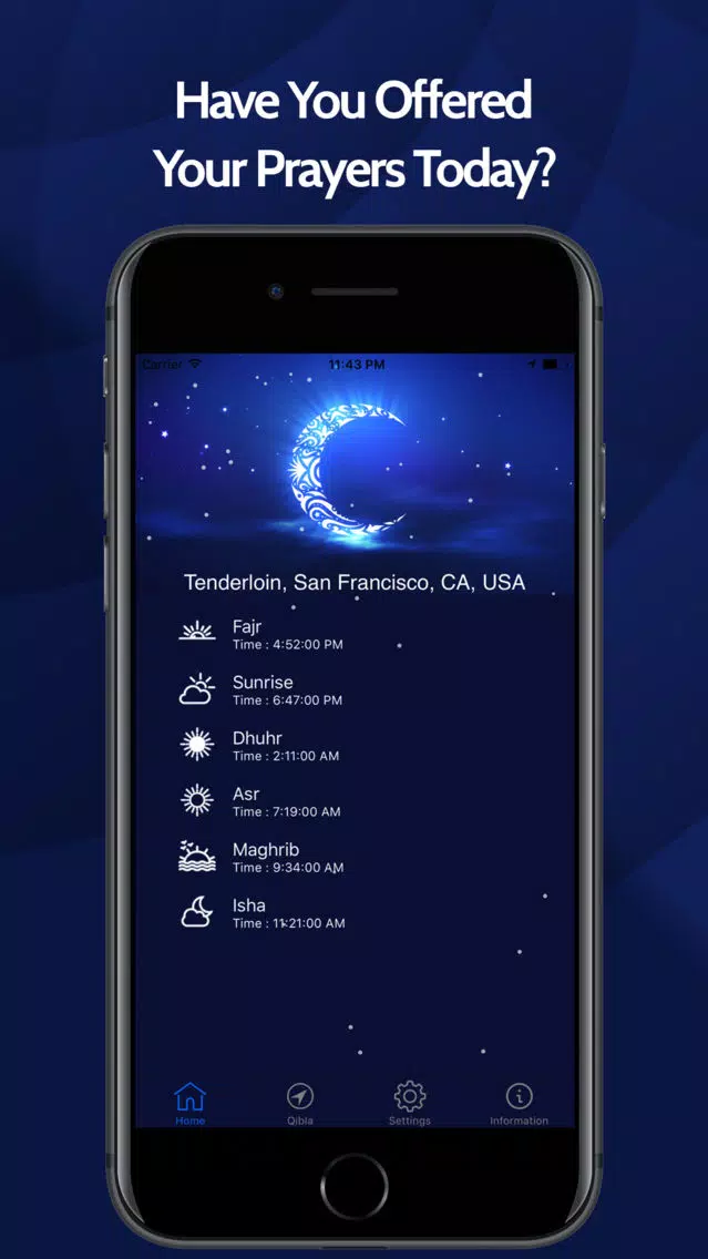 Tangkapan skrin Muslim Prayer Times - Athan