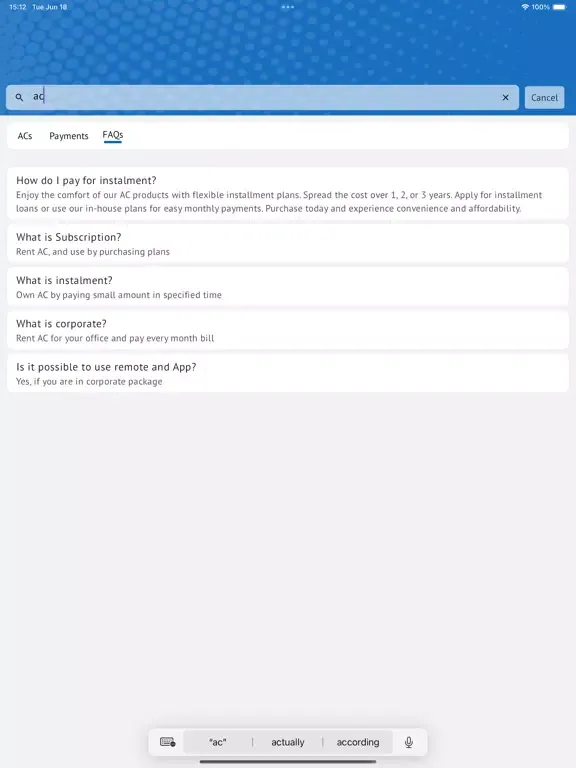 Baridi Baridi PAYG iPad  স্ক্রিনশট