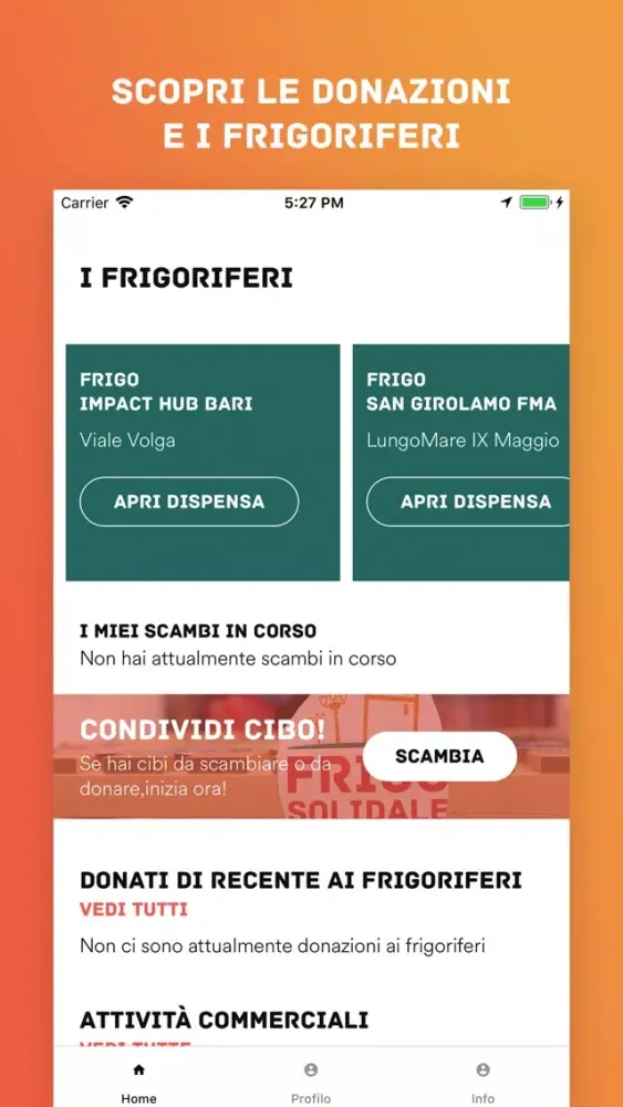 Скриншоты Frigo Solidale