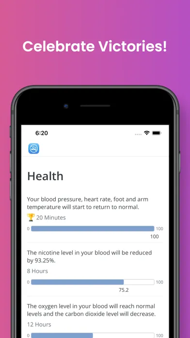 Captures d'écran de QuitSmoking - Break Habits