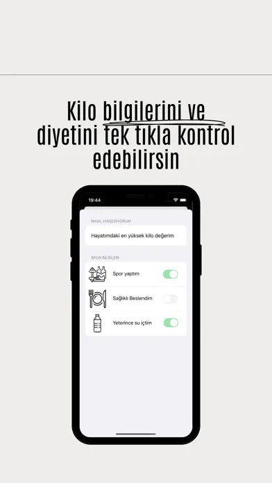 Ảnh chụp màn hình của Günlük Kalori Takip