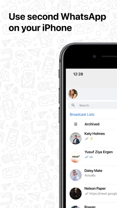 Tangkapan layar Messenger Web for WhatsApp