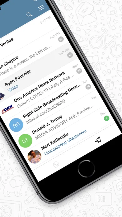 Tangkapan layar Messenger Web for WhatsApp