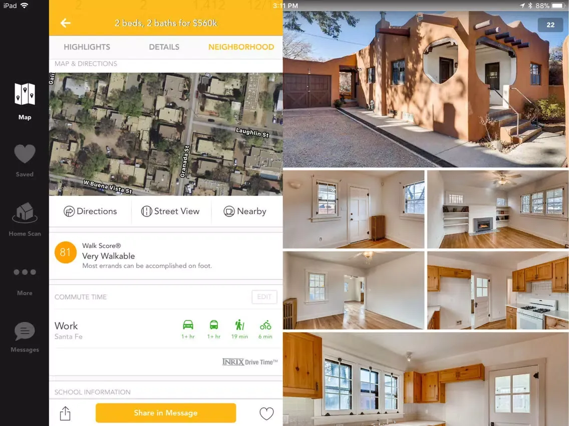 Screenshot di Barker Realty iPad 