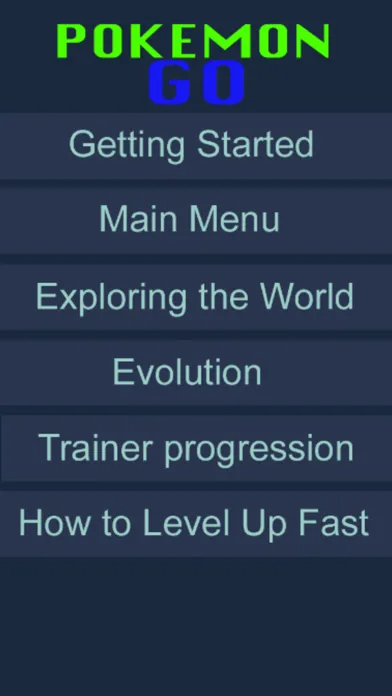 Capturas de pantalla de GUIDE for POKEMON GO Tips and Secrets