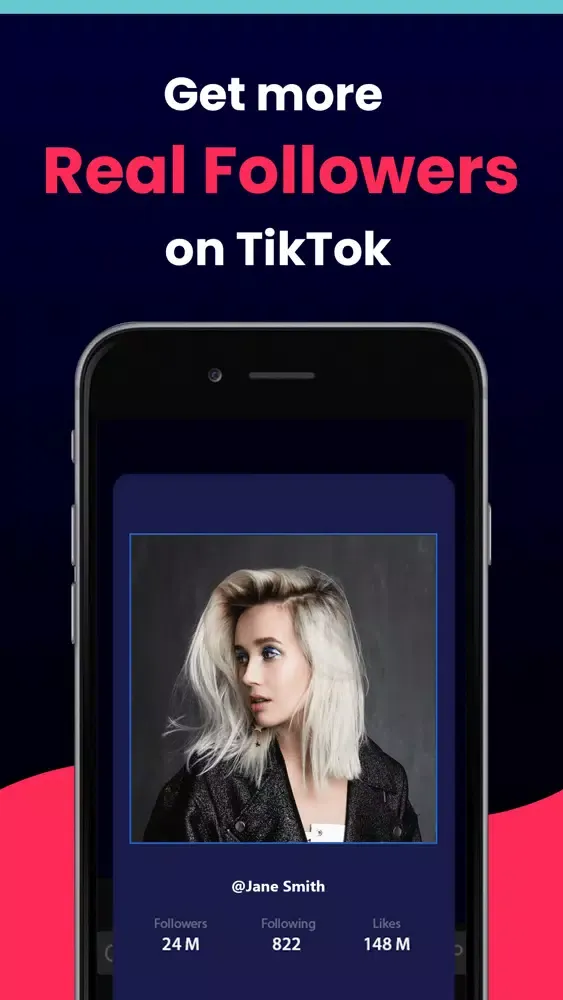TikTop - Get Likes & Followers سکرین شاٹس
