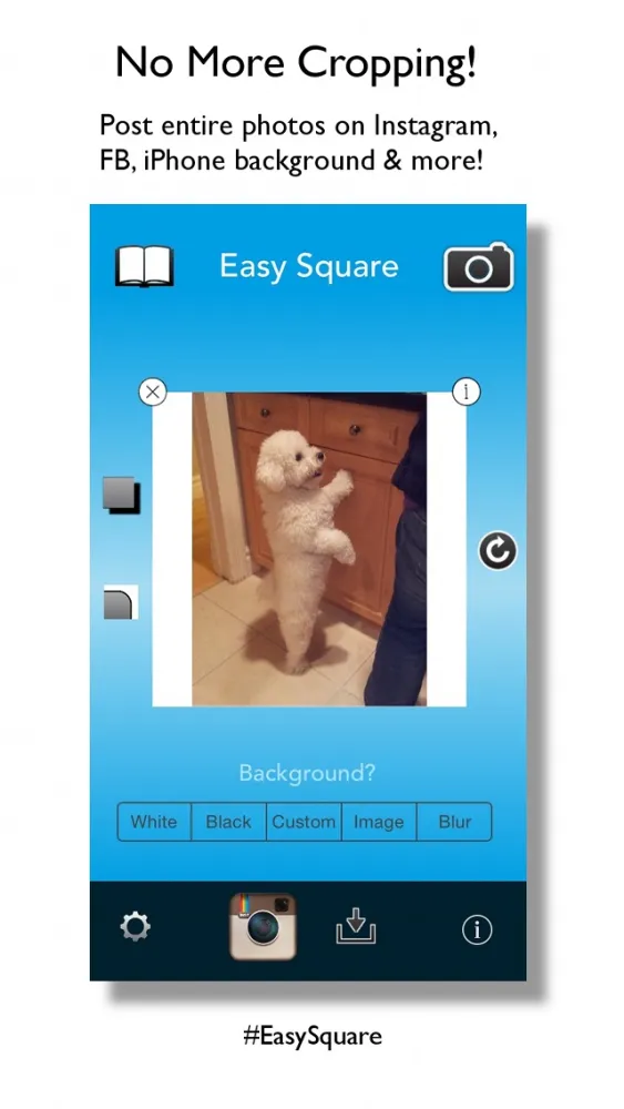 Easy Square - Post Entire Photos On Instagram With No Crop Screenshots