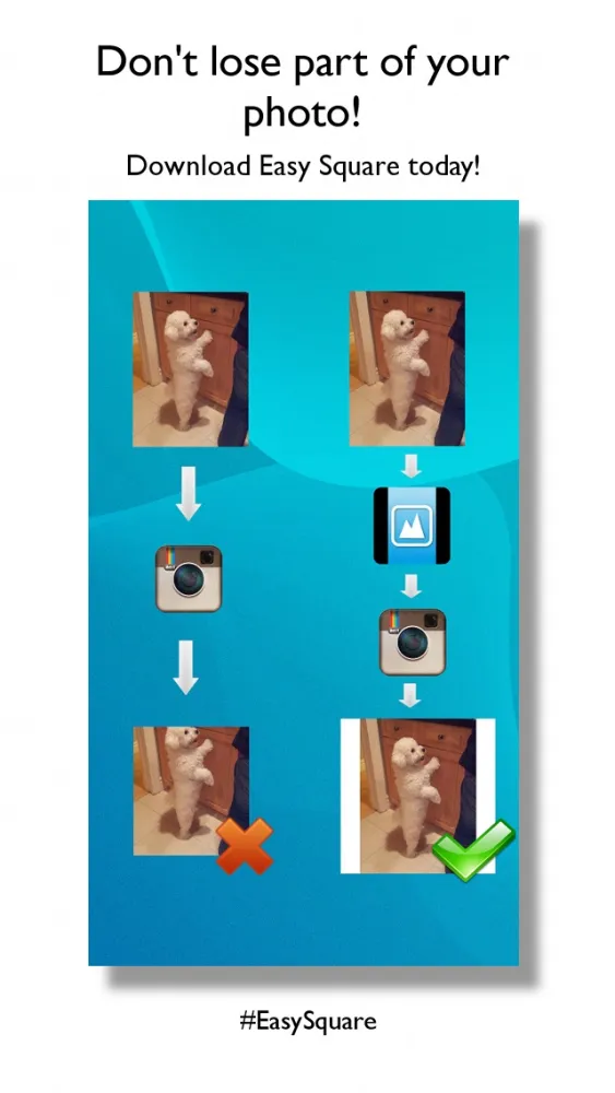Easy Square - Post Entire Photos On Instagram With No Crop Screenshots