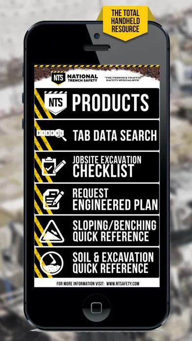 ภาพหน้าจอของ National Trench Safety Mobile
