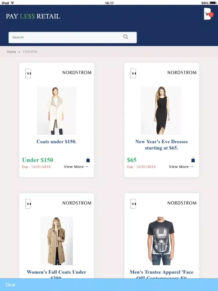 Capturas de tela do Pay Less Retail iPad 