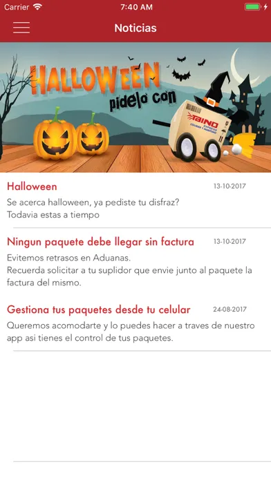Zrzuty ekranu Taino Express