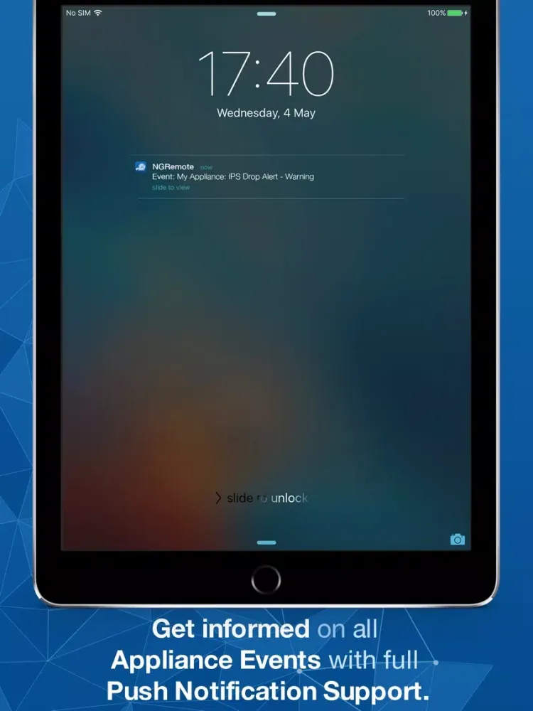 ภาพหน้าจอของ Barracuda NG Firewall Remote iPad 