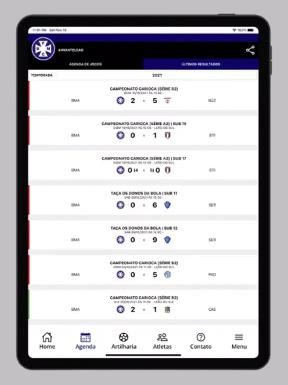 Barra Mansa FC iPad  स्क्रीनशॉट