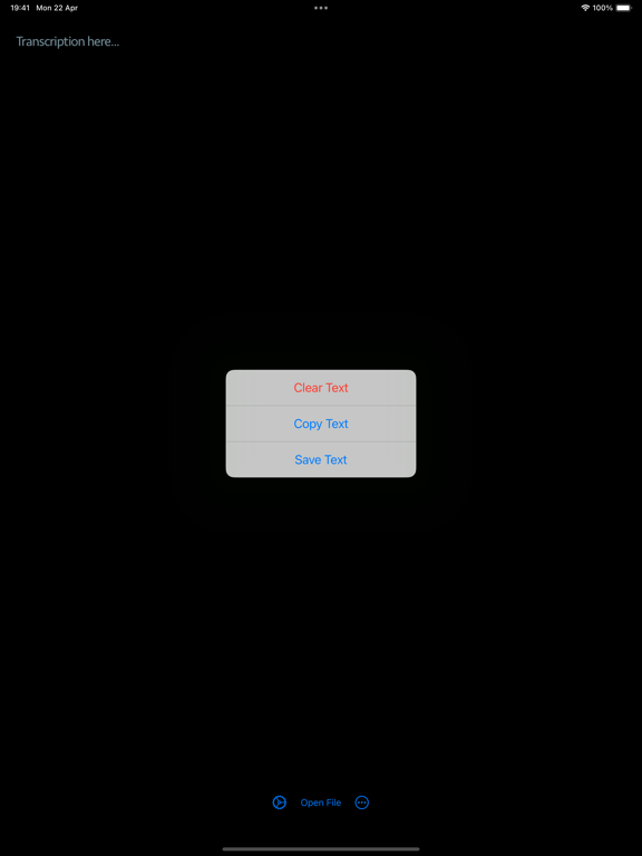 AI AudioText Transcriber iPad  스크린샷
