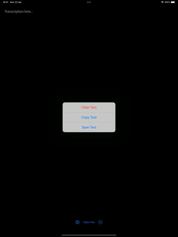 Screenshot di AI AudioText Transcriber iPad 
