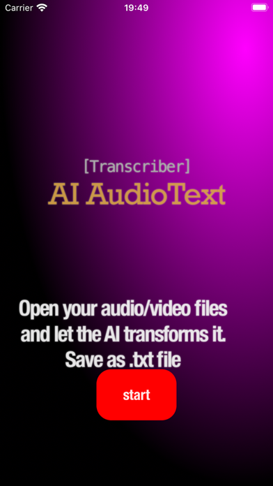AI AudioText Transcriber 스크린샷