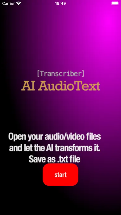 Screenshot di AI AudioText Transcriber