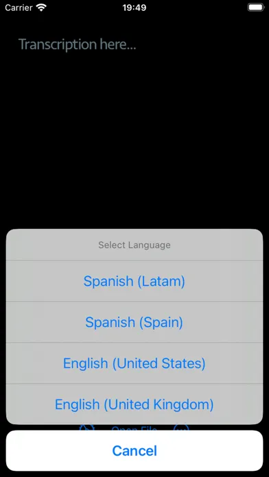 Screenshot di AI AudioText Transcriber