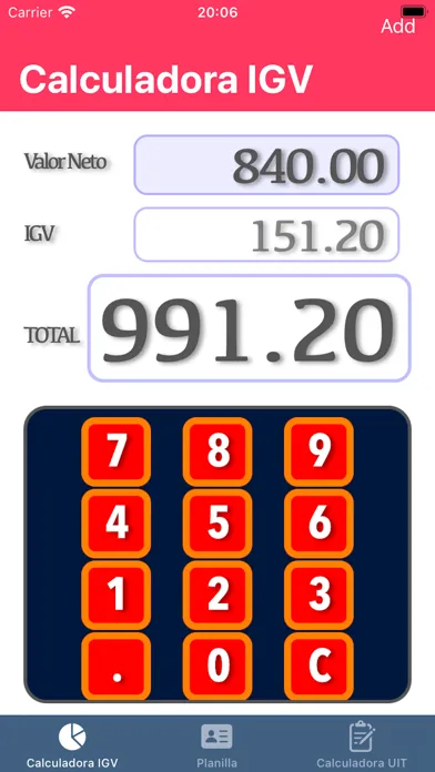 Calculadora IGV Sunat Ekran Görüntüleri