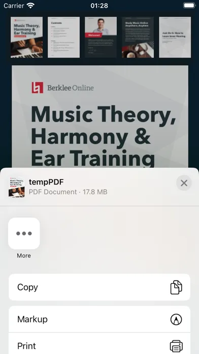 Screenshot di PDF Reader Light