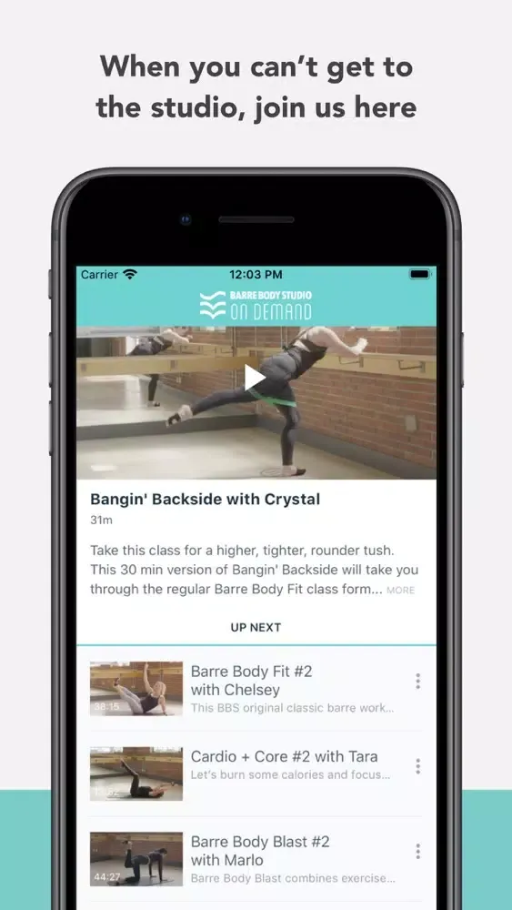 Zrzuty ekranu Barre Body Studio On Demand