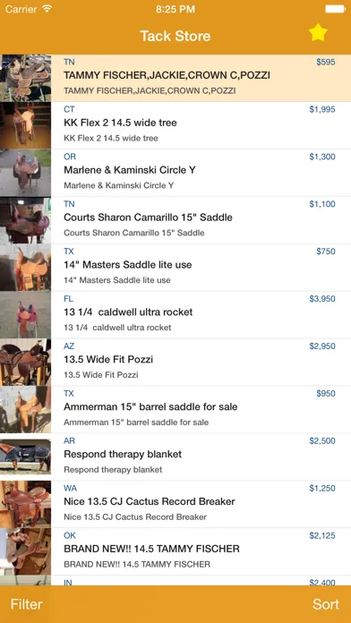 Tack Store Screenshots