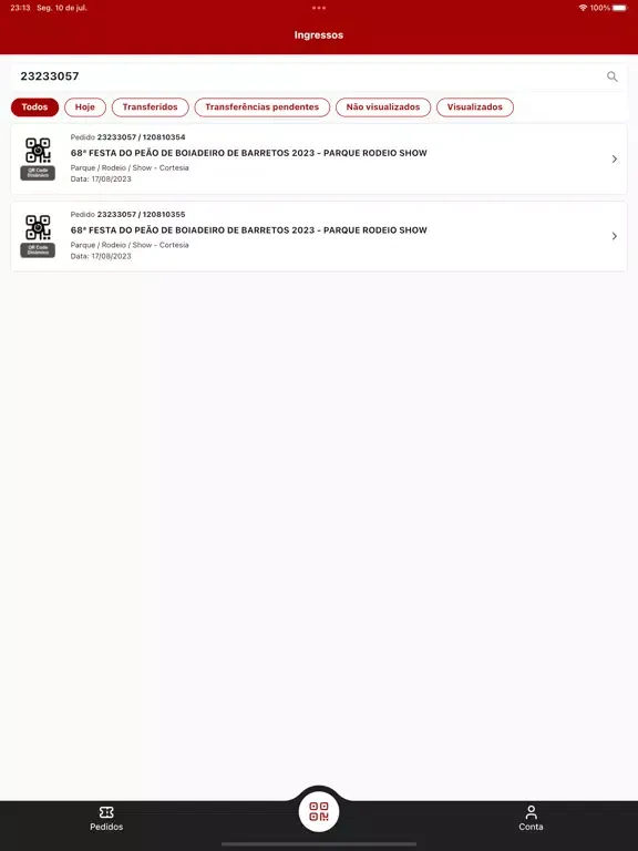 صور Barretos Ingressos iPad 