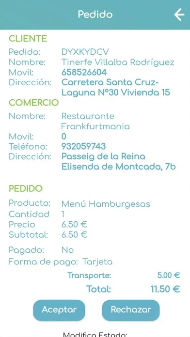 Capturas de tela do Repartidor Barriclick
