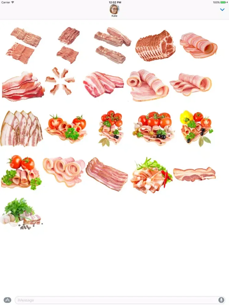 Bacon AF Sticker Pack iPad Screenshots