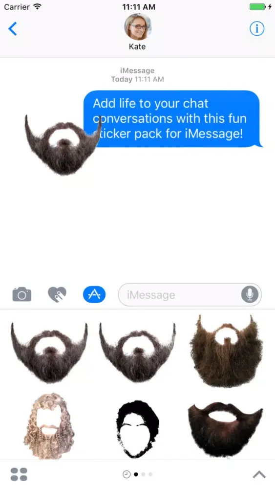 Beard and Mo Sticker Pack Screenshots