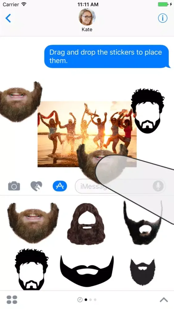 Beard and Mo Sticker Pack Screenshots