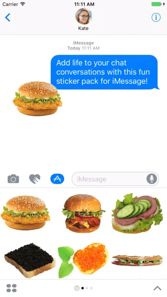Burger Lovers Sticker Pack Screenshots