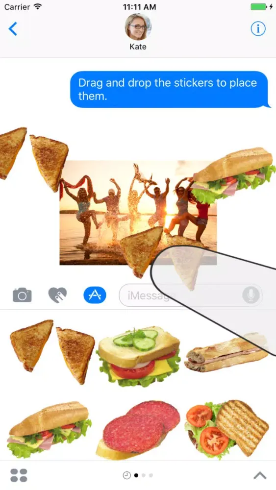 Burger Lovers Sticker Pack Screenshots