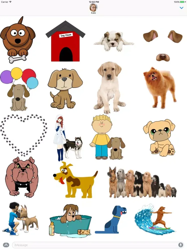Animated Dog Lovers Sticker Pack iPad  Screenshots