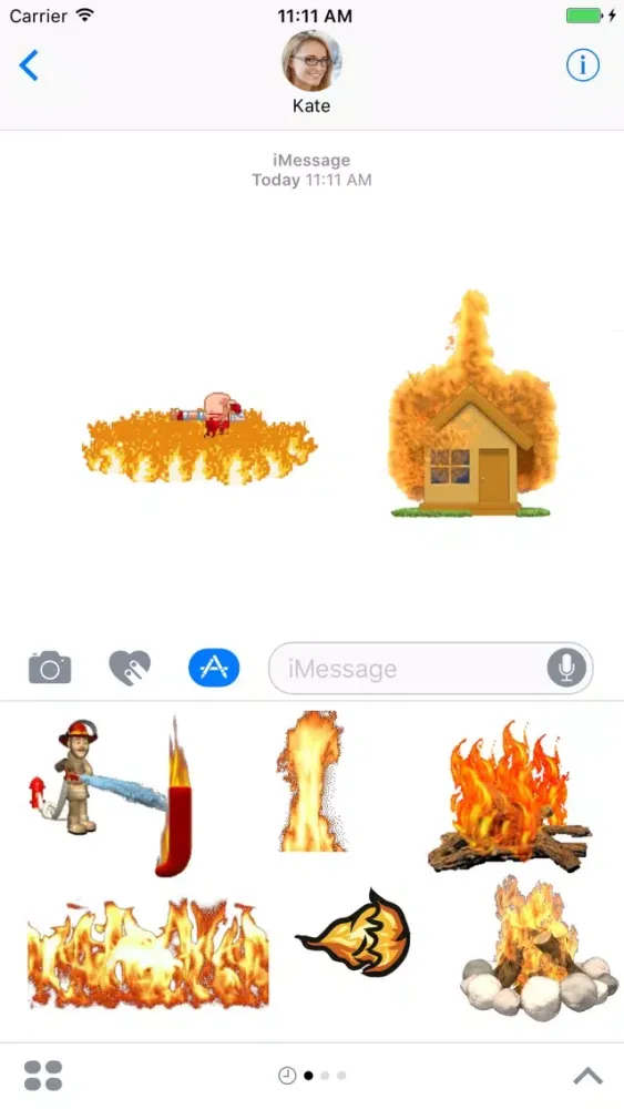 صور Animated Fire Sticker Pack
