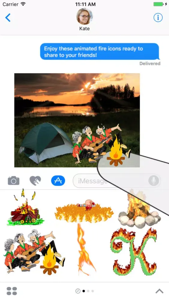 صور Animated Fire Sticker Pack