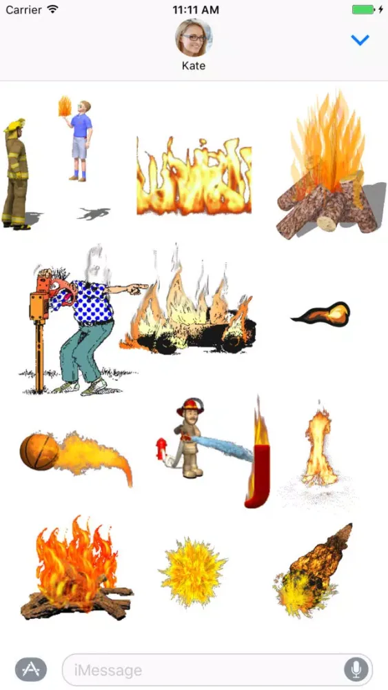 صور Animated Fire Sticker Pack