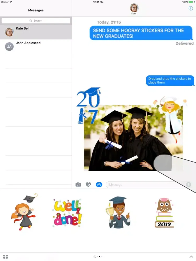 Graduation Sticker Pack iPad  স্ক্রিনশট