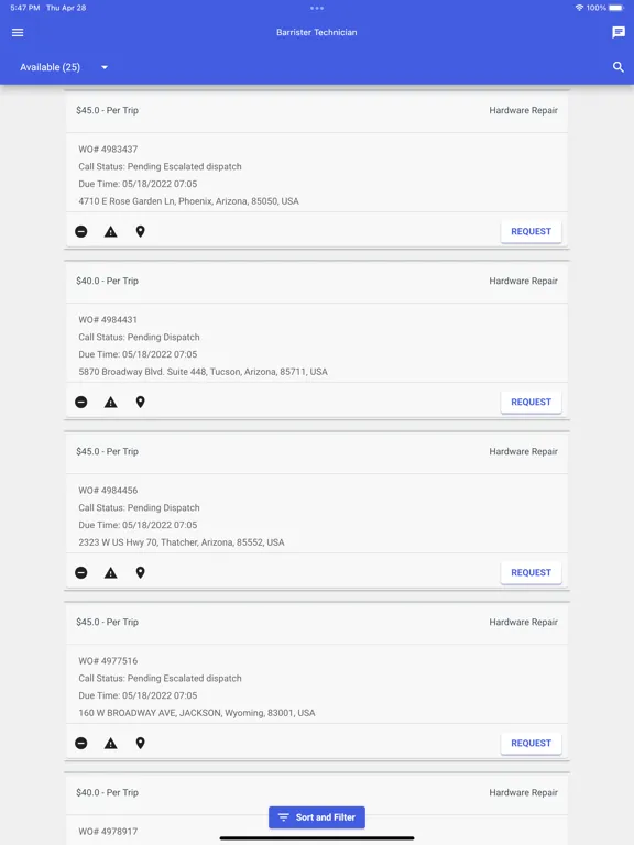 Capturas de pantalla de Barrister Technician iPad 