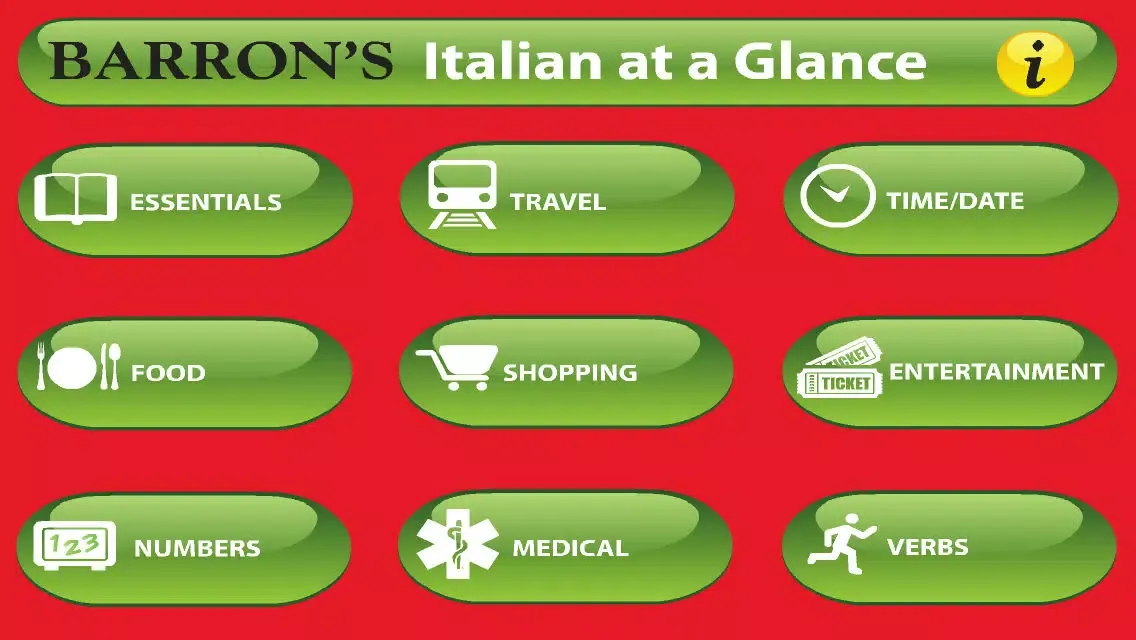 Italian At A Glance Phrasebook Ekran Görüntüleri