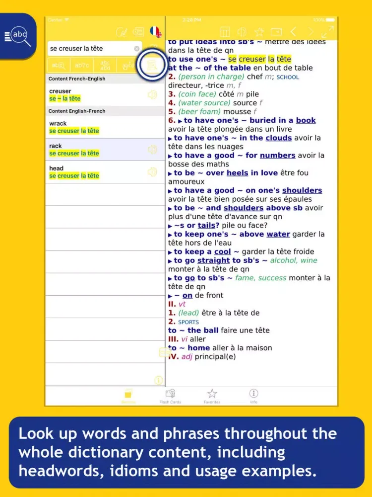 Скриншоты Barron’s French-English Bilingual Dictionary iPad 
